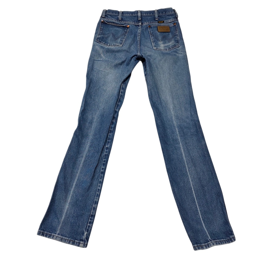 Wrangler Cowboy Cut Slim Fit Jeans Mens 31x34 Blue Denim 936PWD Western - Picture 3 of 8
